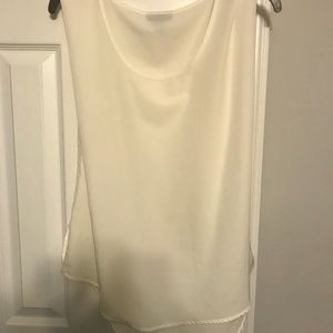Ivory sleeveless blouse